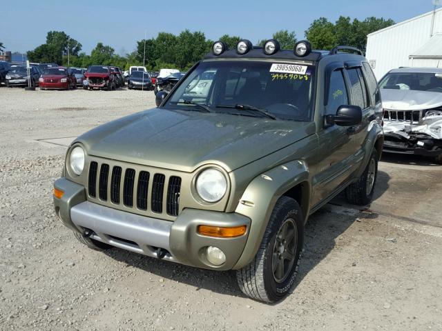 1J4GL38K62W331706 - 2002 JEEP LIBERTY RE GREEN photo 2