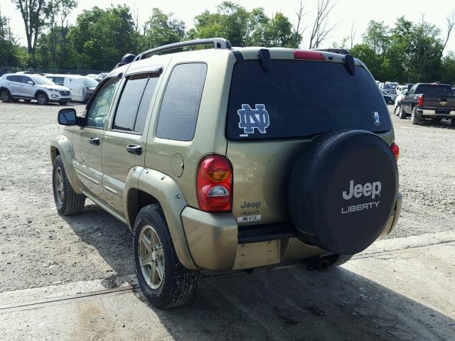 1J4GL38K62W331706 - 2002 JEEP LIBERTY RE GREEN photo 3
