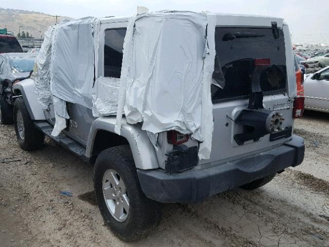 1J4GA59187L190329 - 2007 JEEP WRANGLER S ვერცხლისფერი ფოტო 3
