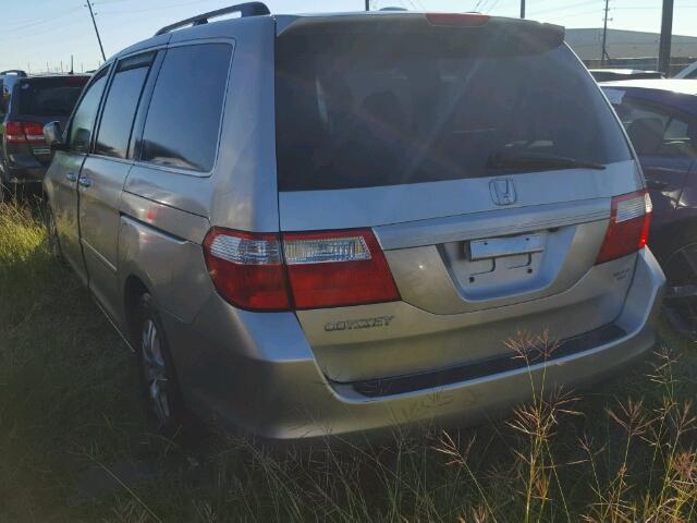 5FNRL38786B059647 - 2006 HONDA ODYSSEY EX SILVER photo 3