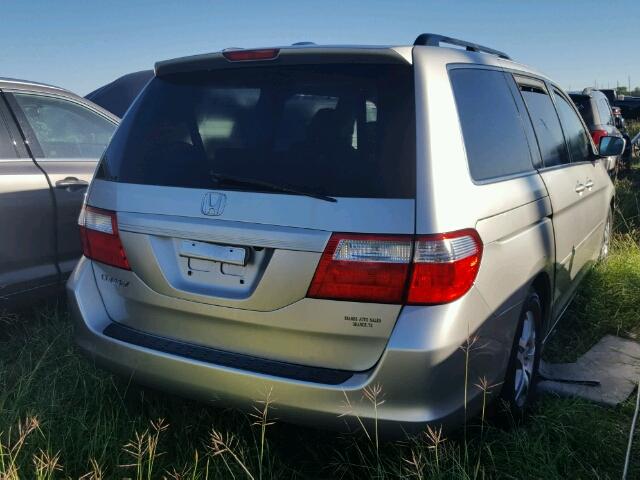 5FNRL38786B059647 - 2006 HONDA ODYSSEY EX SILVER photo 4