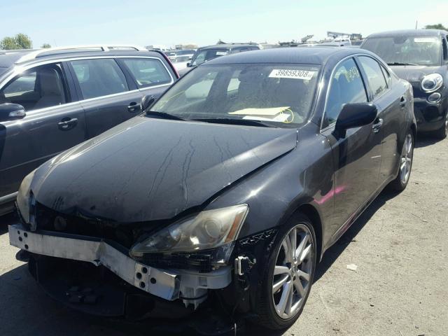 JTHBK262665011795 - 2006 LEXUS IS 250 BLACK photo 2