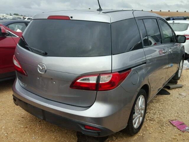 JM1CW2BL5C0120444 - 2012 MAZDA 5 SILVER photo 4