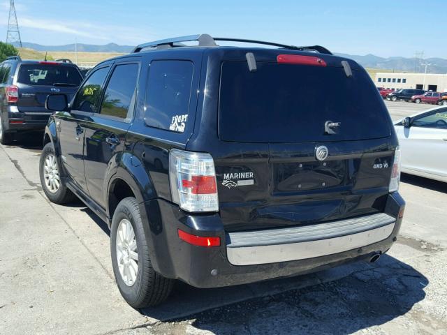 4M2CU97168KJ12624 - 2008 MERCURY MARINER PR BLACK photo 3