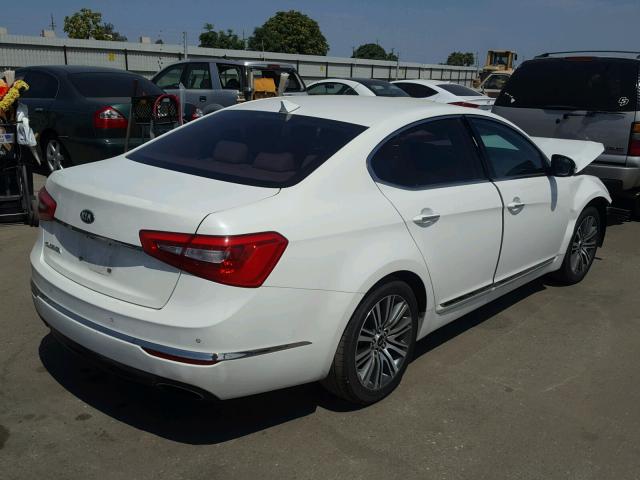 KNALN4D76F5197603 - 2015 KIA CADENZA PR WHITE photo 4