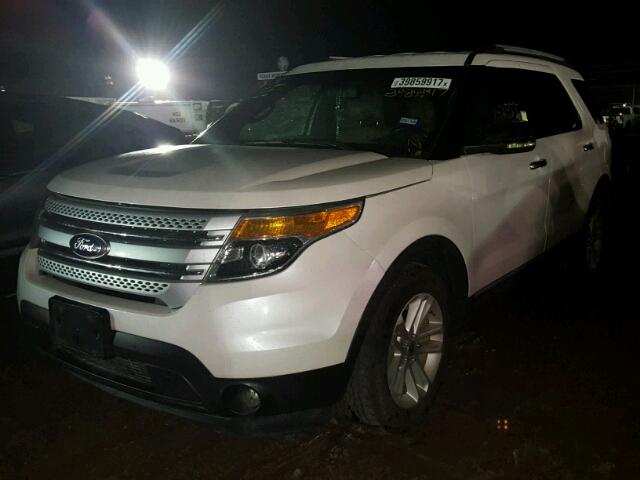 1FMHK7D89BGA46227 - 2011 FORD EXPLORER X WHITE photo 2