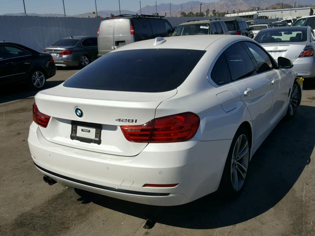 WBA4A9C50GG696027 - 2016 BMW 428 I WHITE photo 4