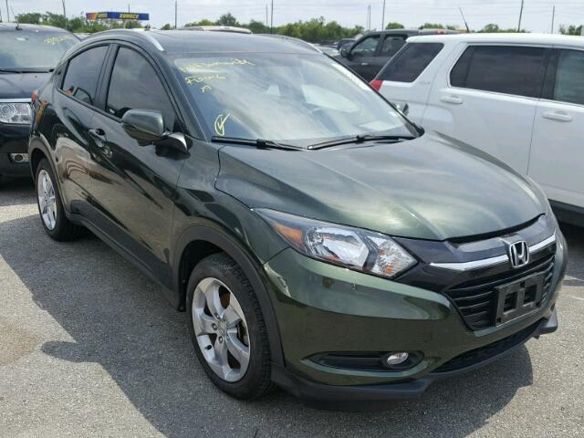 3CZRU5H70GM712892 - 2016 HONDA HR-V EXL GREEN photo 1