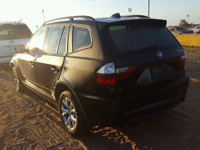 WBXPC9C40AWJ34811 - 2010 BMW X3 BLACK photo 3