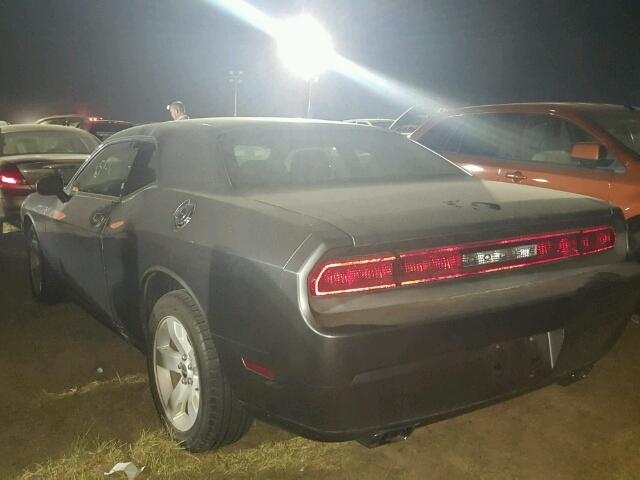 2B3CJ4DGXBH541761 - 2011 DODGE CHALLENGER CHARCOAL photo 3