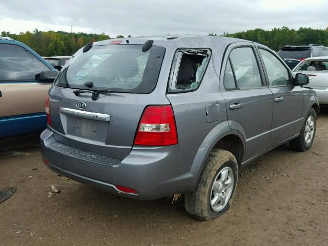 KNDJD735585817682 - 2008 KIA SORENTO EX BLUE photo 4