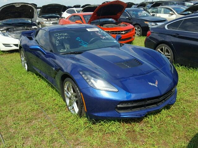 1G1YH2D78H5105455 - 2017 CHEVROLET CORVETTE BLUE photo 1