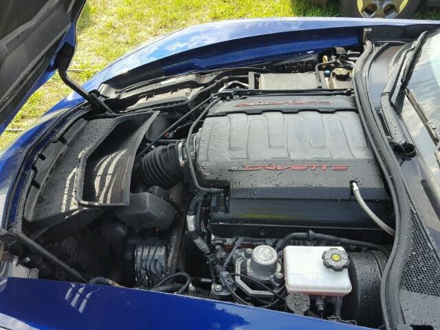 1G1YH2D78H5105455 - 2017 CHEVROLET CORVETTE BLUE photo 7