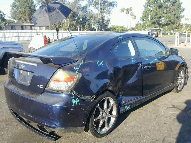 JTKDE177160114957 - 2006 TOYOTA SCION TC ლურჯი ფოტო 4