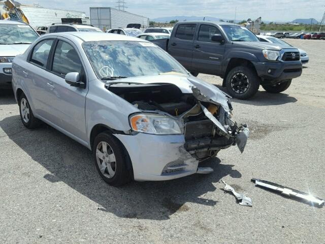 KL1TD5DE0AB126733 - 2010 CHEVROLET AVEO LS SILVER photo 1