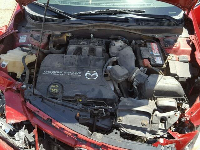 1YVHP82B395M19448 - 2009 MAZDA 6 S RED photo 7