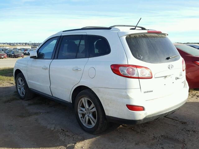 5NMSK3AB5AH333574 - 2010 HYUNDAI SANTA FE WHITE photo 3