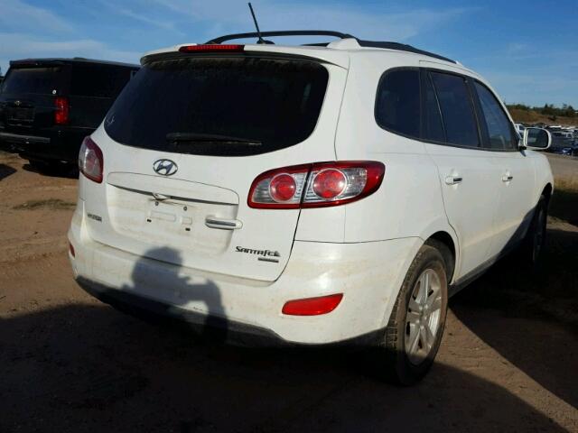 5NMSK3AB5AH333574 - 2010 HYUNDAI SANTA FE WHITE photo 4