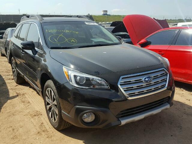 4S4BSANC8H3338814 - 2017 SUBARU OUTBACK BLACK photo 1