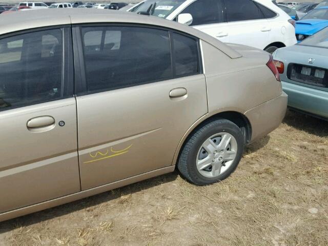 1G8AJ55F36Z120000 - 2006 SATURN ION LEVEL GOLD photo 9