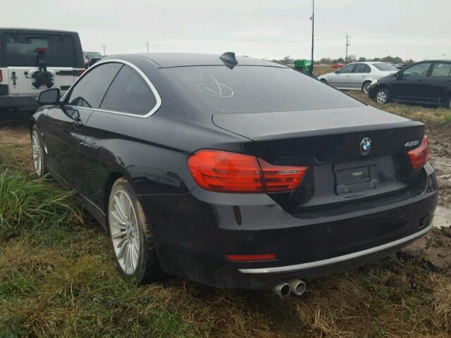 WBA3N7C52EF718763 - 2014 BMW 428 I BLACK photo 3