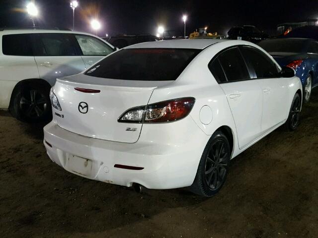 JM1BL1W56B1385859 - 2011 MAZDA 3 WHITE photo 4