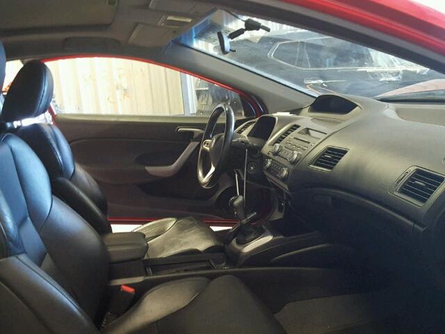 2HGFG110X9H002228 - 2009 HONDA CIVIC EXL RED photo 5