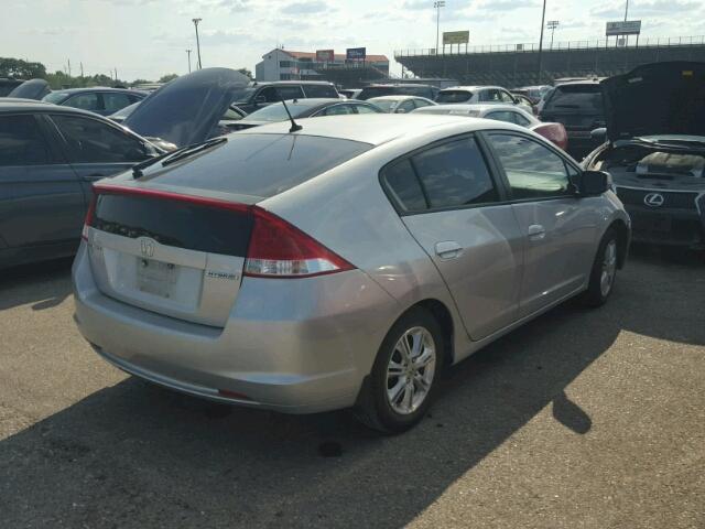 JHMZE2H7XBS000941 - 2011 HONDA INSIGHT EX SILVER photo 4