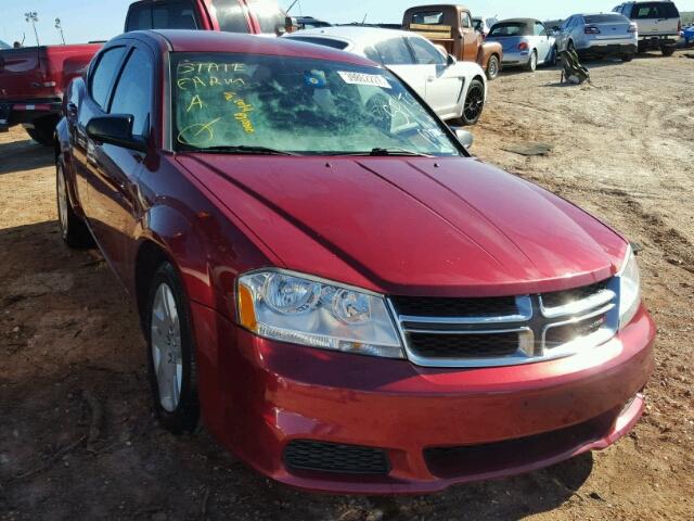 1C3CDZAB6EN224328 - 2014 DODGE AVENGER BURGUNDY photo 1