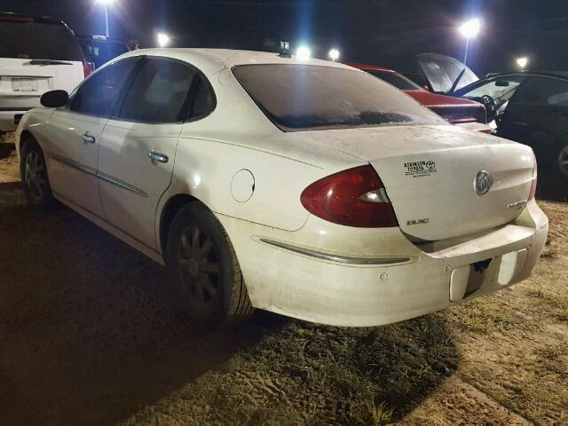 2G4WD582781247688 - 2008 BUICK LACROSSE C WHITE photo 3