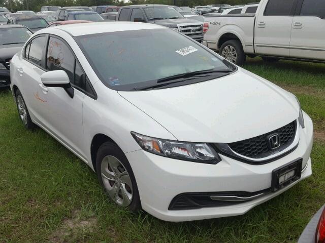 19XFB2F56EE063640 - 2014 HONDA CIVIC LX WHITE photo 1