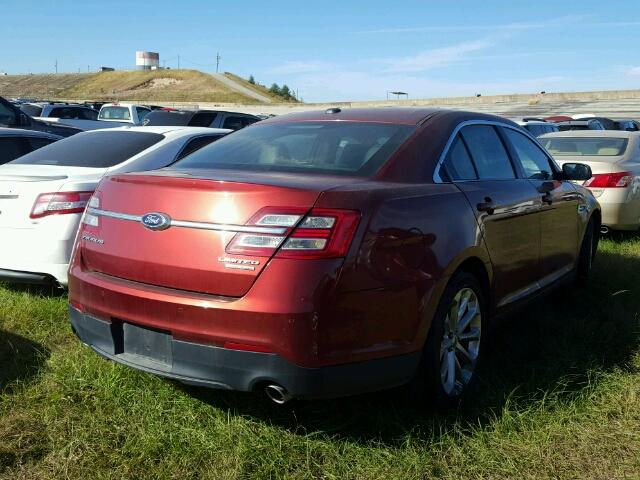 1FAHP2F88EG134010 - 2014 FORD TAURUS ORANGE photo 4