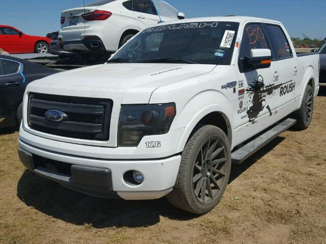 1FTFW1CT7DKF70883 - 2013 FORD F150 WHITE photo 2