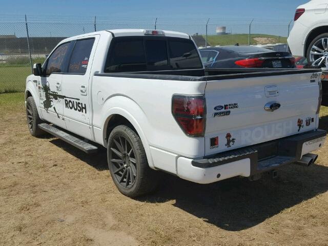 1FTFW1CT7DKF70883 - 2013 FORD F150 WHITE photo 3