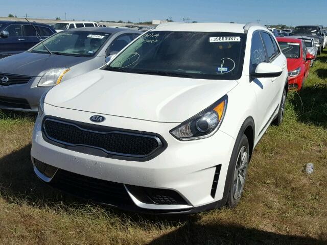 KNDCB3LC5H5052821 - 2017 KIA NIRO WHITE photo 2