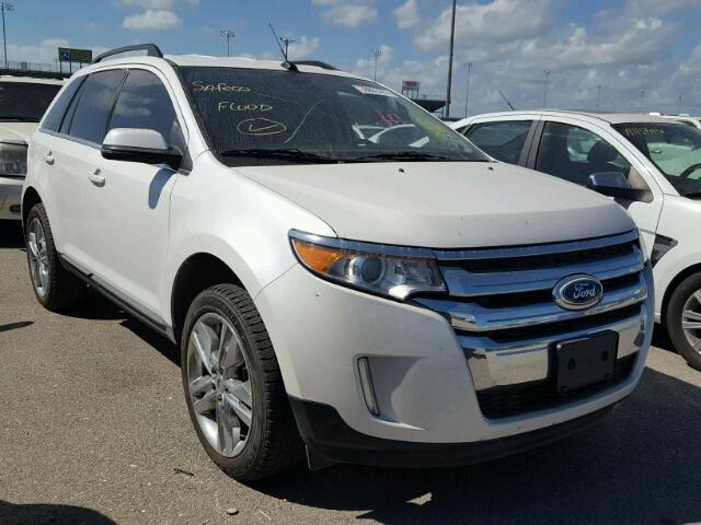 2FMDK3KC9DBB44358 - 2013 FORD EDGE WHITE photo 1