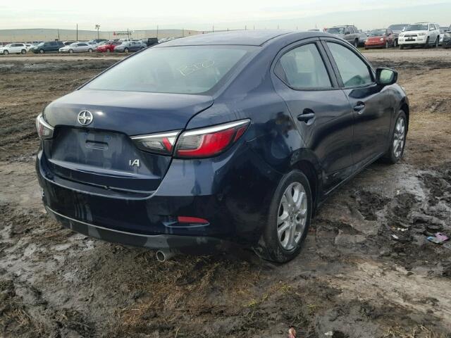 3MYDLBZV6GY105369 - 2016 TOYOTA SCION IA BLUE photo 4