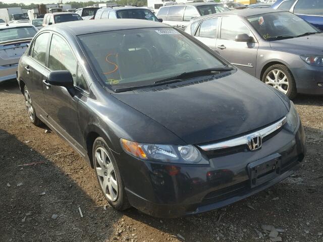 1HGFA16546L154073 - 2006 HONDA CIVIC BLACK photo 1