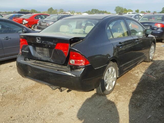 1HGFA16546L154073 - 2006 HONDA CIVIC BLACK photo 4