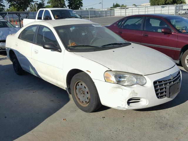 1C3EL46R74N415369 - 2004 CHRYSLER SEBRING LX WHITE photo 1