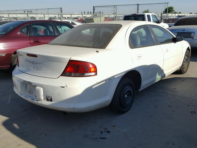 1C3EL46R74N415369 - 2004 CHRYSLER SEBRING LX WHITE photo 4