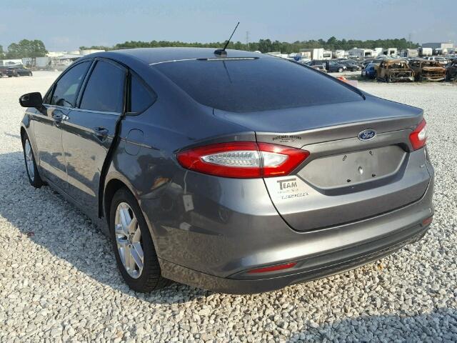 3FA6P0H73DR286798 - 2013 FORD FUSION CHARCOAL photo 3