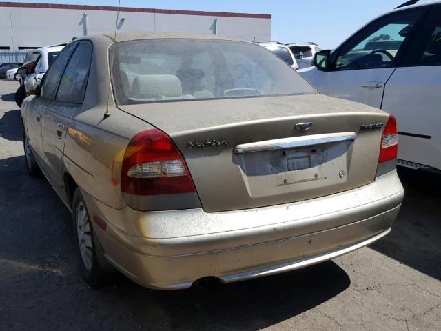 KLAJB52Z4YK512178 - 2000 DAEWOO NUBIRA CDX 金色 照片 3