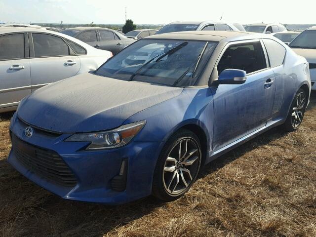 JTKJF5C72FJ007455 - 2015 TOYOTA SCION TC BLUE photo 2