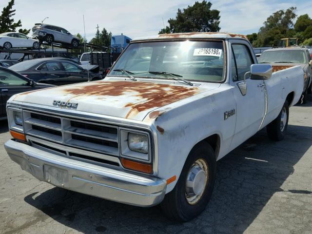 1B7KE26Z9LS700376 - 1990 DODGE D-SERIES D BEIGE photo 2