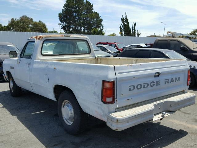 1B7KE26Z9LS700376 - 1990 DODGE D-SERIES D BEIGE photo 3