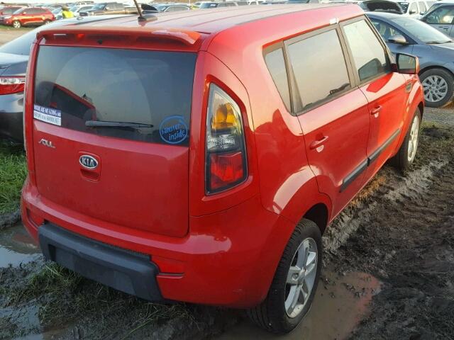KNDJT2A27B7212248 - 2011 KIA SOUL + RED photo 4
