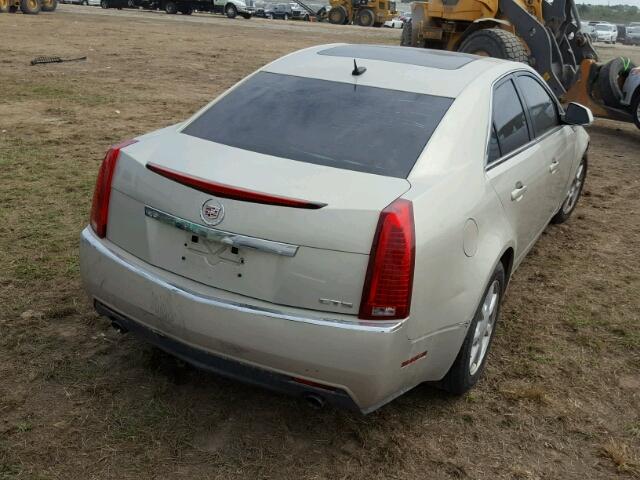 1G6DF577380167077 - 2008 CADILLAC CTS CREAM photo 4