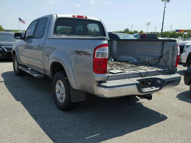 5TBDT441X5S484680 - 2005 TOYOTA TUNDRA DOU SILVER photo 3