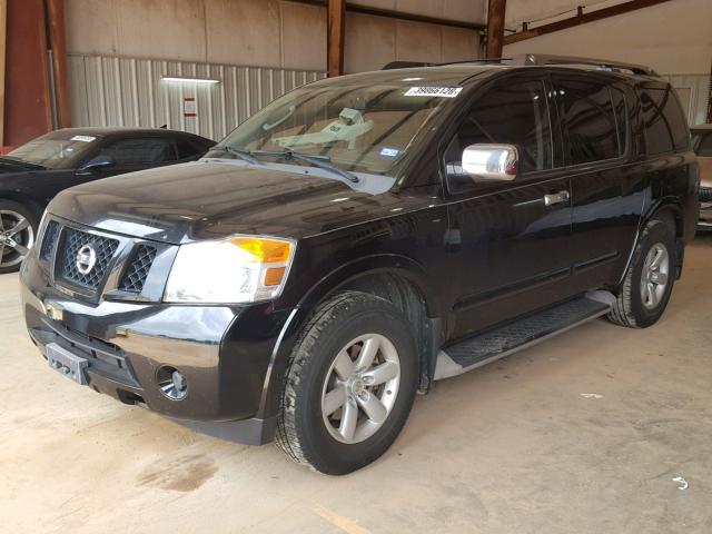 5N1BA0ND8AN602100 - 2010 NISSAN ARMADA SE BLACK photo 2